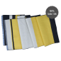 Preview: Scarf Shawl 100% Silk Flannel Jacquard Black Yellow Beige